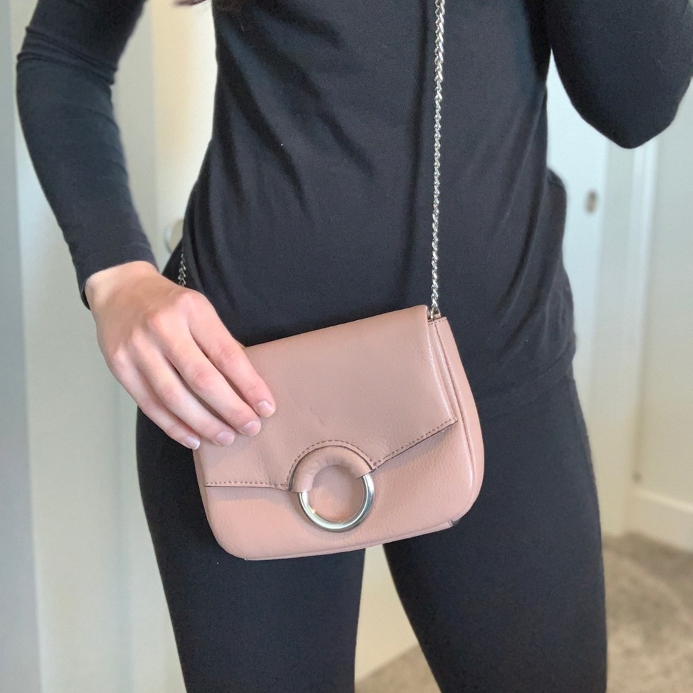 Vince Camuto Blush Leather Crossbody